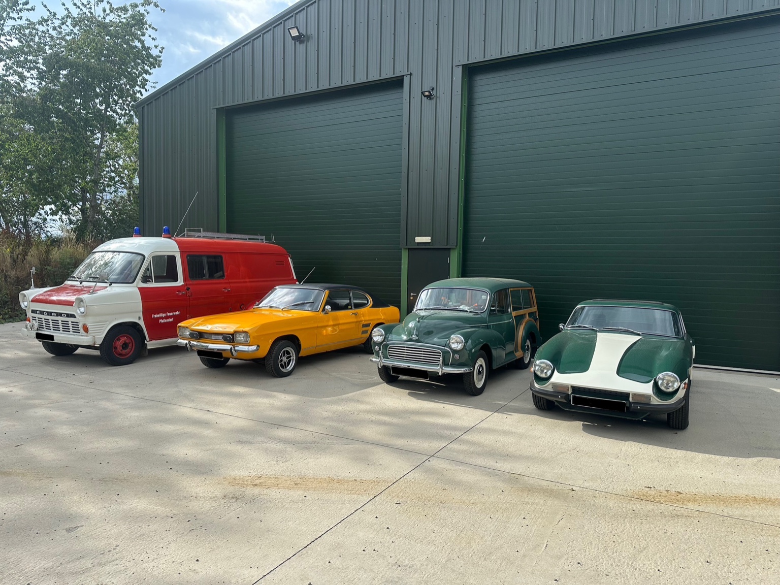 Glovebox-branded Defender at the facility